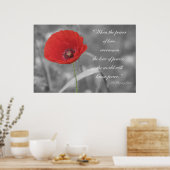 Red Poppy Poster Print (Küche)
