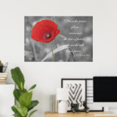 Red Poppy Poster Print (Heimbüro)
