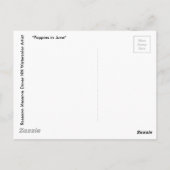 Red Poppy Postkarte (Rückseite)