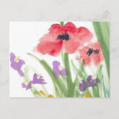 Red Poppy Postkarte (Vorderseite)