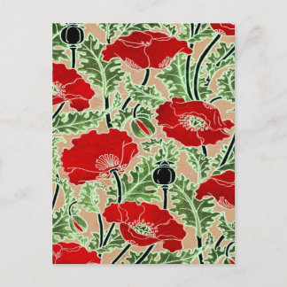 Red Poppy Postkarte