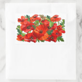 RED POPPY ~ Rectangle Stickers (Tasche)
