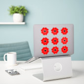 Red Poppy Remembrance Day Aufkleber (Laptop auf Schreibtisch)