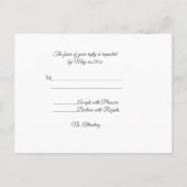 Red Poppy RSVP Postcard Einladungspostkarte (Rückseite)