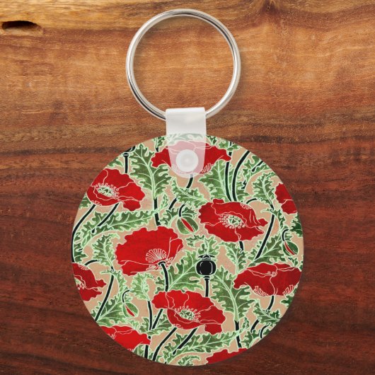 Red Poppy Schlüsselanhänger (Vorderseite)