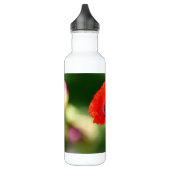 Red Poppy Seed Aluminium 24oz Trinkflasche (Links)