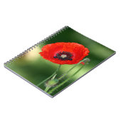 Red Poppy Seed Foto Notebook Notizblock (Linke Seite)