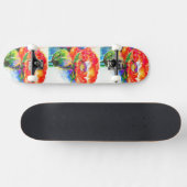 Red Poppy Skateboard (Horizontal)
