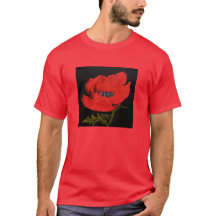 Red Poppy Unisex Basic T - Shirt