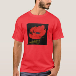 Red Poppy Unisex Basic T - Shirt