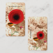 Red Poppy Visitenkarte (Vorne/Hinten)