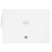 Red Poppy Wedding Zelt Tischnummern (Rückseite Horizontal)