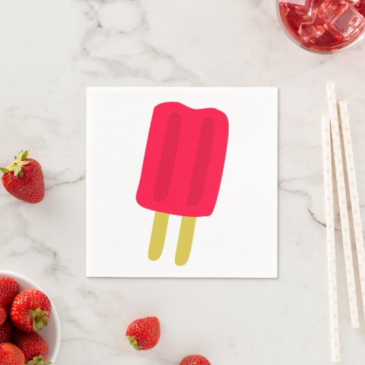 Red Popsiary Paper Napkins Serviette (Beispiel)