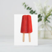 Red Popsicle Postkarte (Stehend Vorderseite)