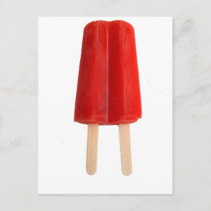 Red Popsicle Postkarte