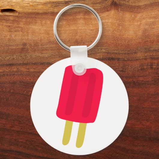 Red Popsicle Schlüsselanhänger (Vorderseite)