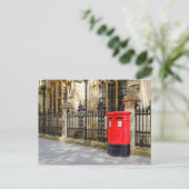 Red Post Box, Westminster, London, UK Postkarte (Stehend Vorderseite)