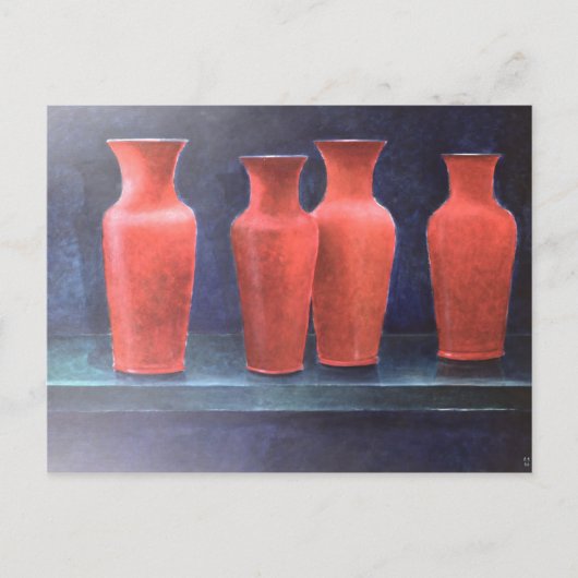 Red Pots 1988 Postkarte (Vorderseite)