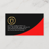 Red Power Curve Gold Plug Gage Visitenkarte (Rückseite)