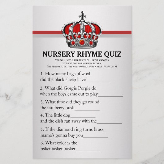 Red Prince Baby Showspiele (Rückseite)