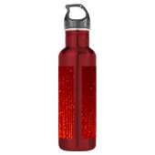 Red Print Personalisieren Sie Ihre Behalten Ruhe Trinkflasche (Rückseite)