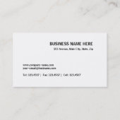 Red Pro Visitenkarte (Rückseite)