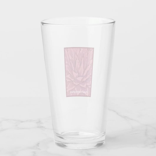 Red Promoted Hashtag Glass Cup Glas (Rückseite)