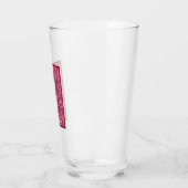 Red Promoted Hashtag Glass Cup Glas (Links)