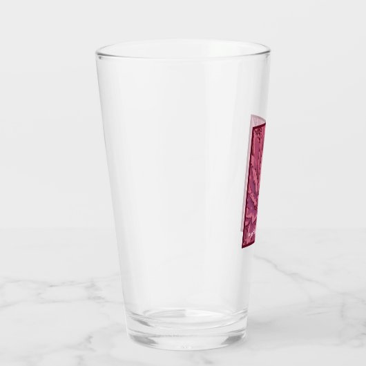 Red Promoted Hashtag Glass Cup Glas (Rechts)