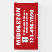 Red Promotional Business Banner with Logo (Vertikal)