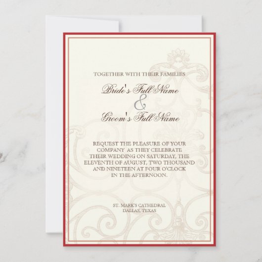 Red Protea Hummingbirds - Einladung zur Hochzeit (Vorderseite)