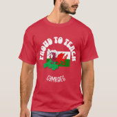 Red PROUD, um CYMRAEG Welsh Language Teacher zu un T-Shirt (Vorderseite)