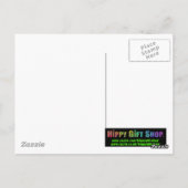 Red Psychedelic Owl Postkarte (Rückseite)