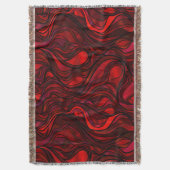 Red Psychedelic Stached Glass Abstrakt Decke (Vorderseite Vertikal)