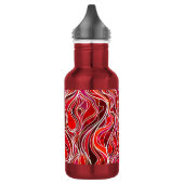 Red Psychedelic Stached Glass Style Trinkflasche (Links)