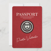 Red Puerta Vallarta Passport Save The Date (Vorderseite)