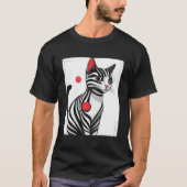 Red Pulse Cat T-Shirt (Vorderseite)