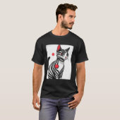 Red Pulse Cat T-Shirt (Vorne ganz)