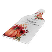 Red Pumpkin Custom Erntedank Cutting Board Schneidebrett (Ecke)