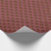 Red Pumpkin Wrapping Paper Geschenkpapier (Ecke)