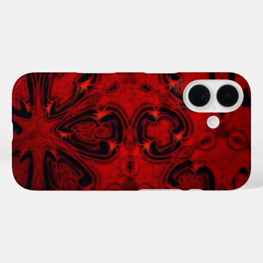 Red Punk Case-Mate iPhone Hülle (Rückseite (Horizontal))