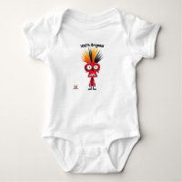 Red Punk-Zeichen mit Mohawk | Fun Unisex Style