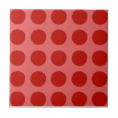 Red Punkt Pattern Fliese (Vorderseite)