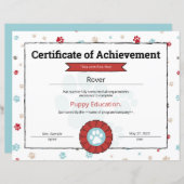 Red Puppy Program Pet Obedience School Pre Puppy (Vorne/Hinten)