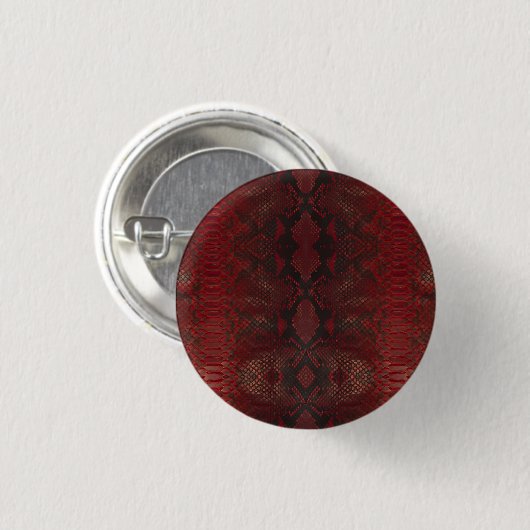 Red Python Snakeskin-Muster Button (Vorne & Hinten)
