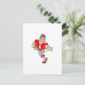 Red Quarterback Postkarte (Stehend Vorderseite)