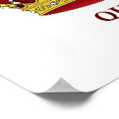 Red queen and crown poster (Ecke)