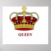 Red queen and crown poster (Vorne)