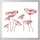 Red Queen Anne's Lace Poster (Vorne)