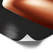 Red Queen Auburn Niedlich Hair Black Melanin Afro Poster (Ecke)